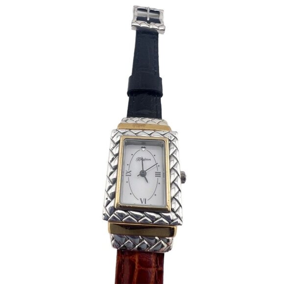 Brighton Augusta Silver Tone Case Quartz Women\'s Watch New Battery Reverse band main image 6